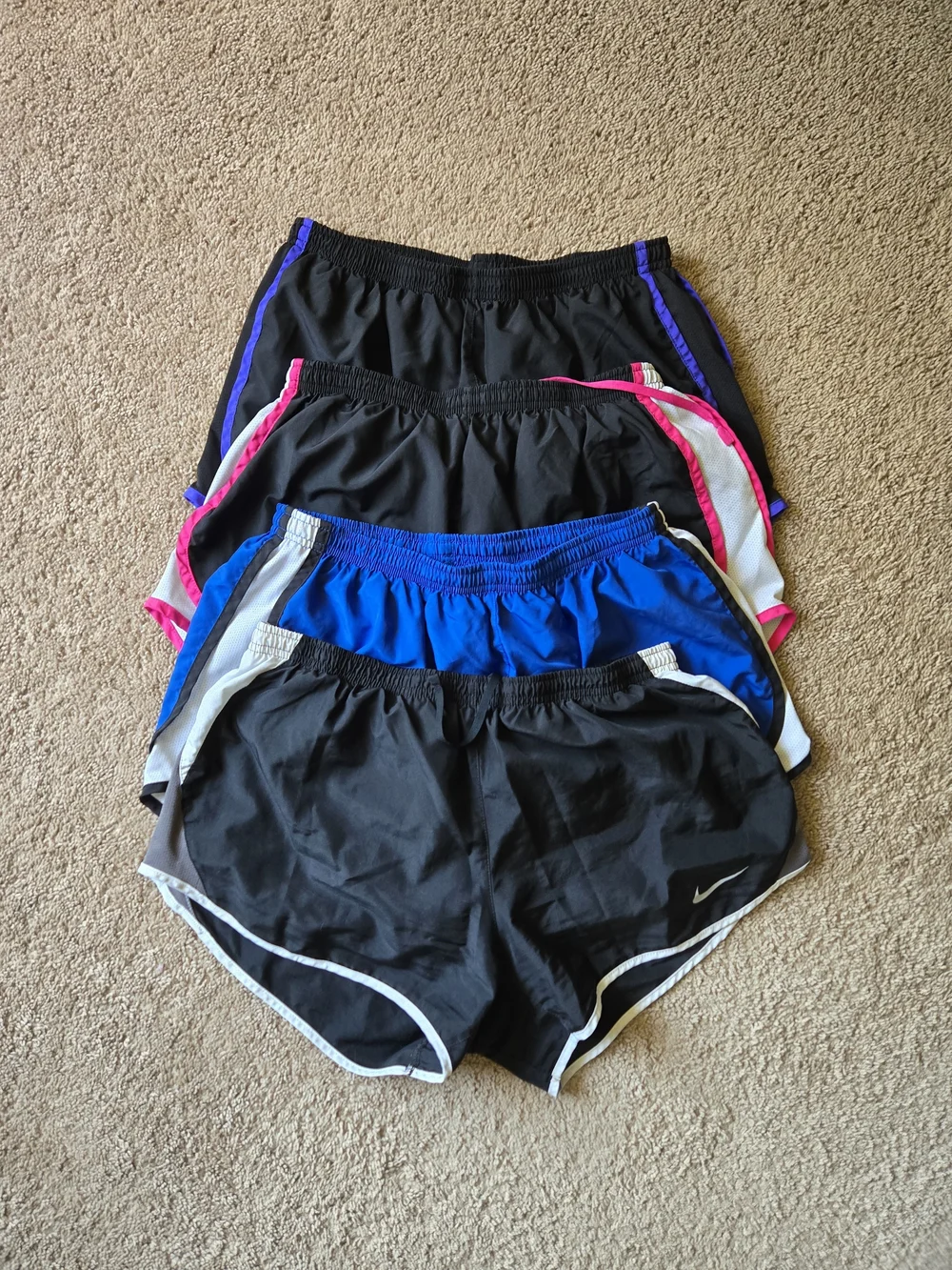 BUNDLE Lot of 4 Nike Tempo Running Shorts L